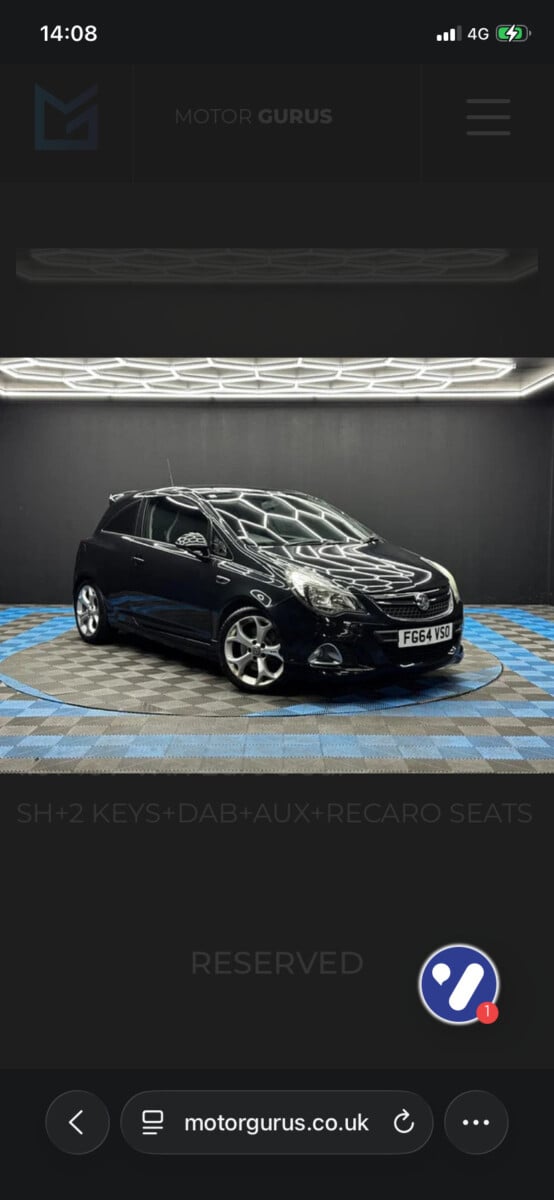 Vauxhall corsa vxr